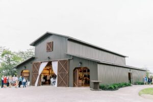 A gray barn wedding venue